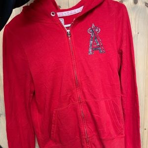 Los Angeles angels zip up
